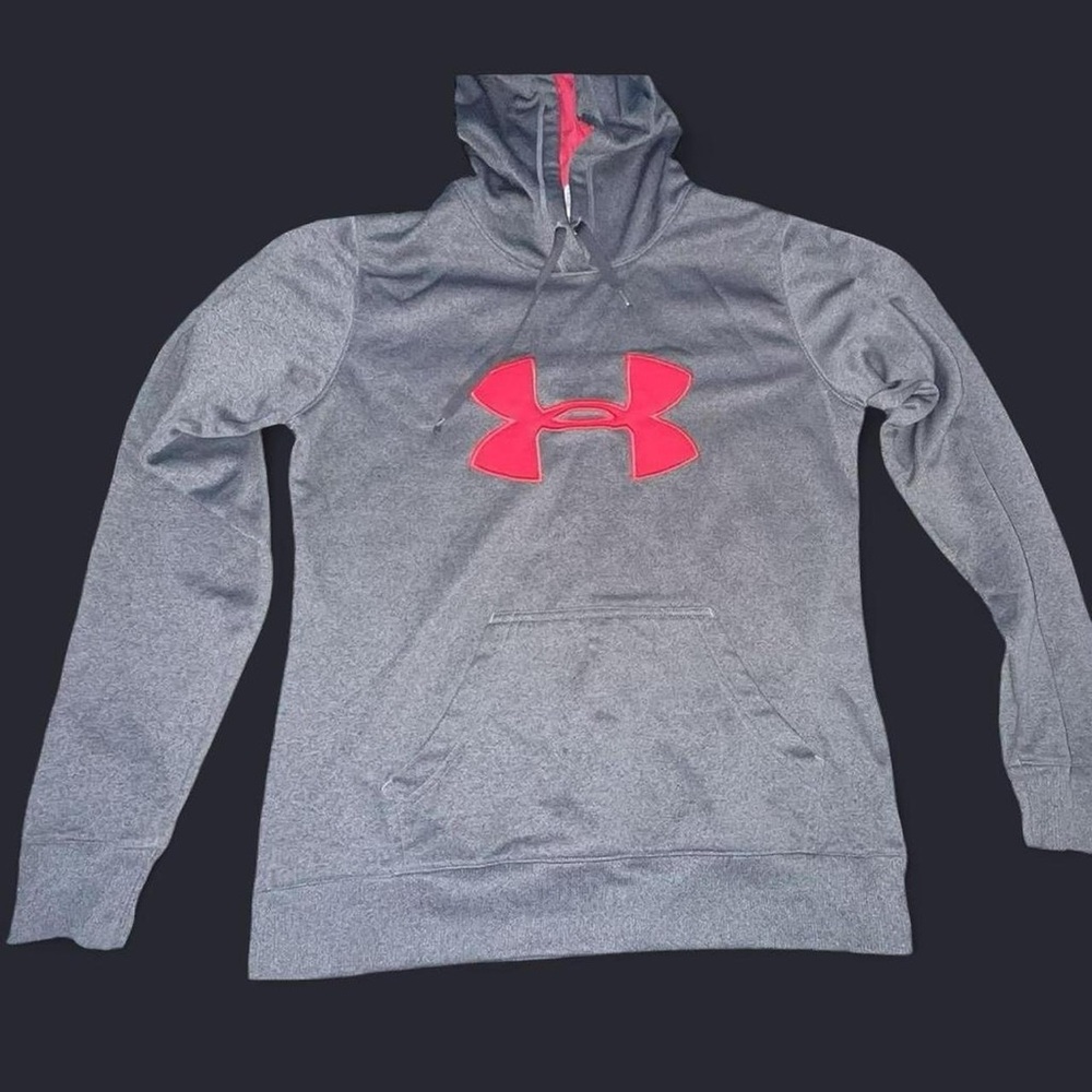 Under Armour Charcoal and Pink Hoodie